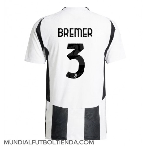 Camiseta Juventus Gleison Bremer #3 Primera Equipación Replica 2024-25 mangas cortas